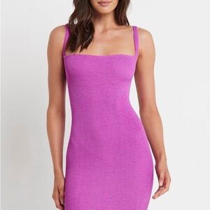 BOUND by BOND-EYE ULTRAVIOLET ECO DREW MINI DRESS
